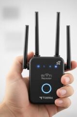 Wifi Router Çift Bant 1600Mbps 4 Anten Yüksek Hızlı AC35Q Siyah