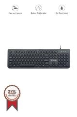 Kablolu Q Klavye Retro Daktilo Görünümlü TK09 Siyah