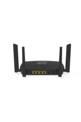 Çift Bant Kablosuz Wifi Router 1200Mbps 2.4GHz ve 5GHz 4 Antenli AC06 Siyah