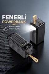 Powerbank Dijital Göstergeli 4 Çıkışlı 80.000 Mah Taşınabilir Hızlı Şarj Aleti TRM1080 Siyah