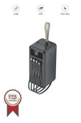 Torima TRM-1080 Siyah 80000mAh Ledli 4 Çıkışlı Taşınabilir Hızlı Şarj Dijital Göstergeli Powerbank