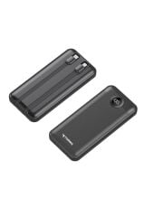 Torima TRM-1015 Siyah 10000mAh 2 Çıkışlı Taşınabilir Hızlı Şarj Dijital Göstergeli Powerbank