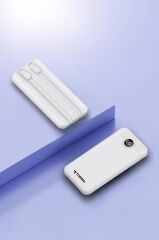 Torima TRM-1015 Beyaz 10000mAh 2 Çıkışlı Taşınabilir Hızlı Şarj Dijital Göstergeli Powerbank