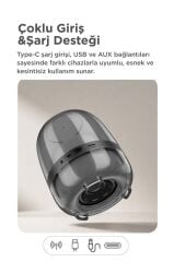 Bluetooth Hoparlör Kablosuz Taşınabilir Rgb Işıklı TWS Speaker BTS-1843 Siyah