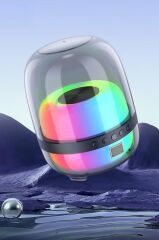 Bluetooth Hoparlör Kablosuz Taşınabilir Rgb Işıklı TWS Speaker BTS-1843 Siyah