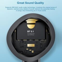 Bluetooth Kulaklık Kulak İçi Kablosuz Kulaklık XT95 Pro Siyah