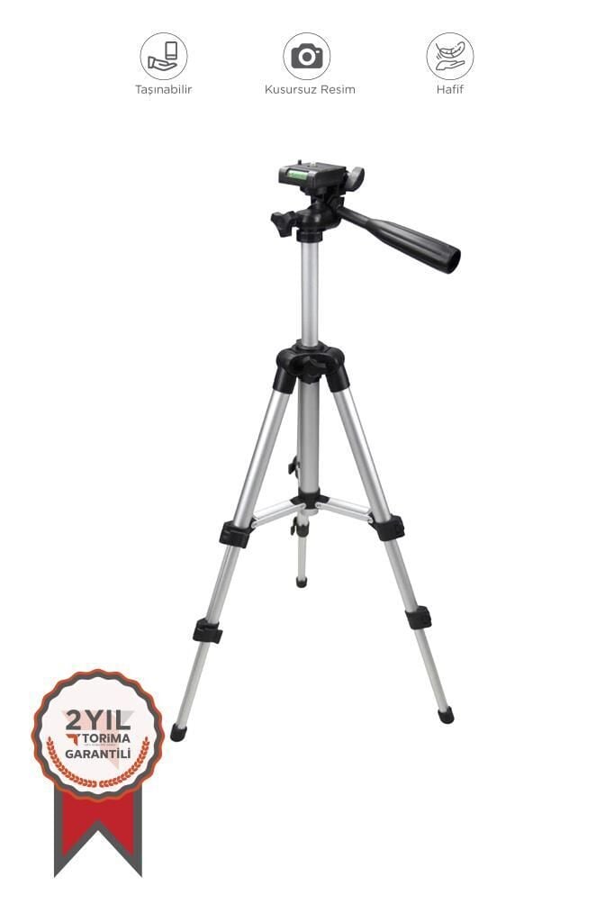 Tripod Profesyonel Su Terazili 102 CM Telefon Tutucu 3120A