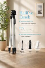 Tripod Profesyonel Su Terazili 102 CM Telefon Tutucu 3120A