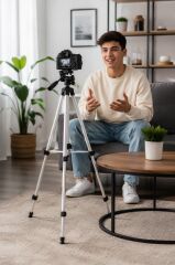 Tripod Profesyonel Su Terazili 102 CM Telefon Tutucu 3120A