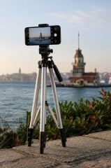 Tripod Profesyonel Su Terazili 102 CM Telefon Tutucu 3120A