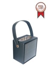 Bluetooth Hoparlör Taşınabilir Speaker Wooden Case X2 Siyah