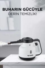 Torima CB-902A 1500W Buharlı Temizleyici 8 Aparatlı Çok Amaçlı Ev Zemin, Döşeme, Araba Temizleme