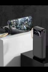 Taşınabilir Batarya 20000 Mah Hızlı Şarj Ledli 4 Çıkışlı Powerbank TRM-1021 Siyah