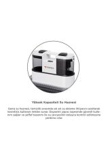 Halı ve Koltuk Yıkama Cam Temizleme Leke Çıkartma Makinesi CX002B Beyaz