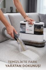 Halı ve Koltuk Yıkama Makinesi 6 Başlıklı Cam Temizleme Leke Çıkartma Makinesi CX002B Beyaz