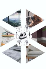 Halı ve Koltuk Yıkama Makinesi 6 Başlıklı Cam Temizleme Leke Çıkartma Makinesi CX002B Beyaz