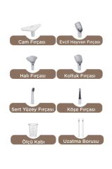 Halı ve Koltuk Yıkama Makinesi 6 Başlıklı Cam Temizleme Leke Çıkartma Makinesi CX002B Beyaz