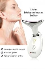 Ems Yüz ve Boyun Kırışıklık Bakım Destekli Gıdı ve Sarkma Önleyci Güzellik Cihazı ES1081 Beyaz