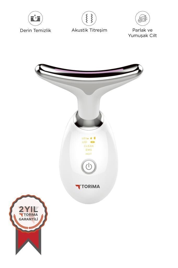 Ems Yüz ve Boyun Kırışıklık Bakım Destekli Gıdı ve Sarkma Önleyci Güzellik Cihazı ES1081 Beyaz