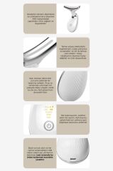 Ems Yüz ve Boyun Kırışıklık Bakım Destekli Gıdı ve Sarkma Önleyci Güzellik Cihazı ES1081 Beyaz