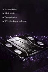 Torima XK-26C Siyah Dijital Baskül Yağ Kas Su Vücut Kitle İndeksi Kilo Ölçer Bluetooth Tartı