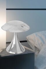 LW-31 Gümüş Abajur Karistal Elmas Masa Lambası Romantik Akrilik Led Gece Lambası