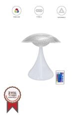 Abajur Kristal Elmas Masa Lambası Led Işıklı Akrilik Gece Lambası LW31 Beyaz