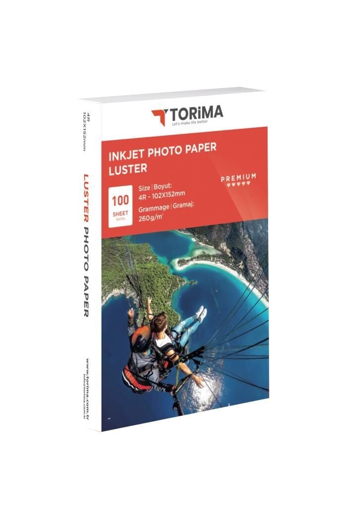 Torima Fotoğraf Kağıdı 4R 10X15 Mat 260GR 100 Adet Inkjet Kağıt