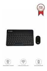 Bluetooth Kablosuz Klavye Mouse Seti TMK08 Siyah