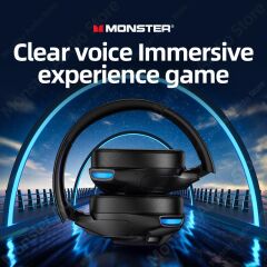 Monster Storm XKH03 Profosyenel Kulaküstü Bluetooth Kulaklık Kırmızı