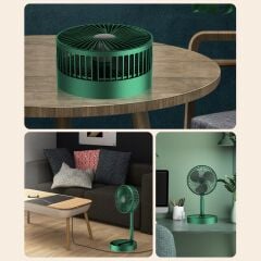 Torima F-06 Taşınabilir Şarjlı Fan 3 Kademeli Vantilatör Klima Soğutucu Fan Beyaz