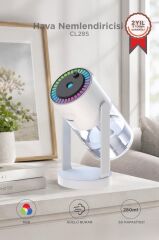 Hava Nemlendiricisi Buhar Makinesi Işıklı Yıldız Projektör Humidifier CL28S Beyaz