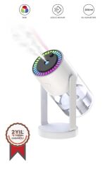 Hava Nemlendiricisi Buhar Makinesi Işıklı Yıldız Projektör Humidifier CL28S Beyaz