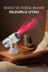 Hava Nemlendiricisi Buhar Makinesi Işıklı Yıldız Projektör Humidifier CL28S Beyaz