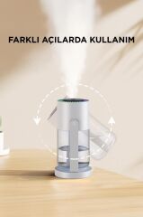 Hava Nemlendiricisi Buhar Makinesi Işıklı Yıldız Projektör Humidifier CL28S Beyaz