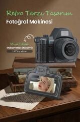 Dijital Fotoğraf Makineleri Video Mini Kamera 2K Video 128GB Destekli CMR42 Siyah