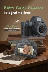Torima Dijital Fotoğraf Makinesi Video Mini Kamera 2K Video 128GB Destekli CMR42 Siyah