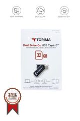 USB Flash Bellek Type C OTG Çift Sürücülü 32GB Siyah