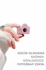 Dijital Fotoğraf Makineleri Video Mini Kamera 2K Video 128GB Destekli CMR42 Pembe