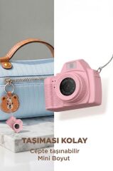 Dijital Fotoğraf Makineleri Video Mini Kamera 2K Video 128GB Destekli CMR42 Pembe