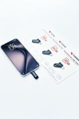 USB Flash Bellek Type C OTG Çift Sürücülü 128GB Siyah