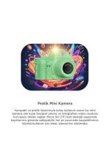 Dijital Fotoğraf Makineleri Video Mini Kamera 2K Video 128GB Destekli CMR42 Yeşil