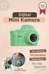 Dijital Fotoğraf Makineleri Video Mini Kamera 2K Video 128GB Destekli CMR42 Yeşil