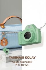 Dijital Fotoğraf Makineleri Video Mini Kamera 2K Video 128GB Destekli CMR42 Yeşil