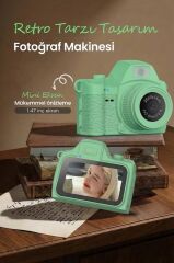 Dijital Fotoğraf Makineleri Video Mini Kamera 2K Video 128GB Destekli CMR42 Yeşil