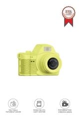 Dijital Fotoğraf Makineleri Video Mini Kamera 2K Video 128GB Destekli CMR42 Sarı