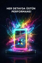 Bluetooth Hoparlör Rgb Işıklı USB TF FM 12W Kablosuz Taşınabilir Speaker KTS-2452 Siyah