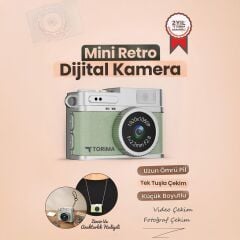 Mini Dijital Kamera Selfie Video Vlog Kamerası Mini Anahtarlık 1080P CMR35 Yeşil
