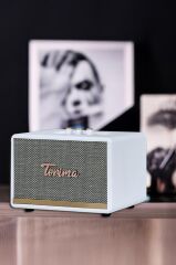 Bluetooth Hoparlör Nostaljik Kablosuz Speaker D35 Beyaz