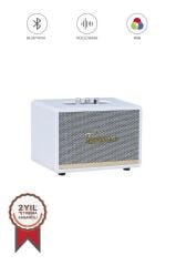 Bluetooth Hoparlör Nostaljik Kablosuz Speaker D35 Beyaz